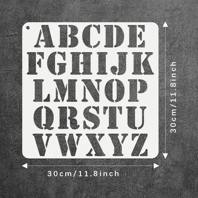 Buchstabenschablone 2