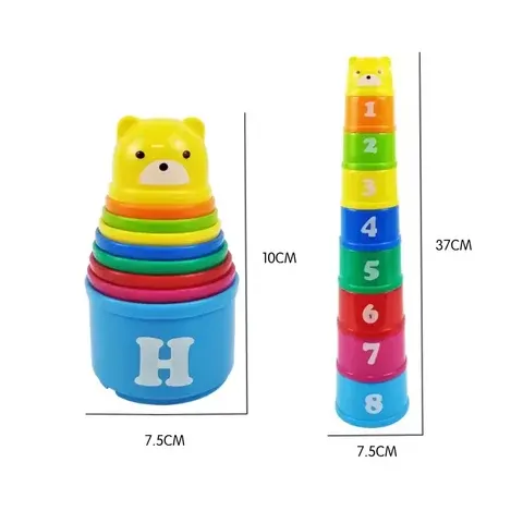 Schnelles Stapelbecher-Reaktionsspiel für Kinder