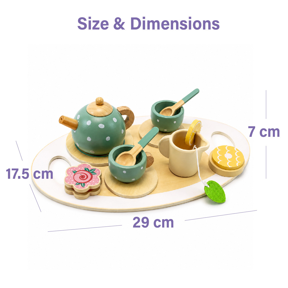 Holz-Teeservice Kinder Rollenspiel Set 4