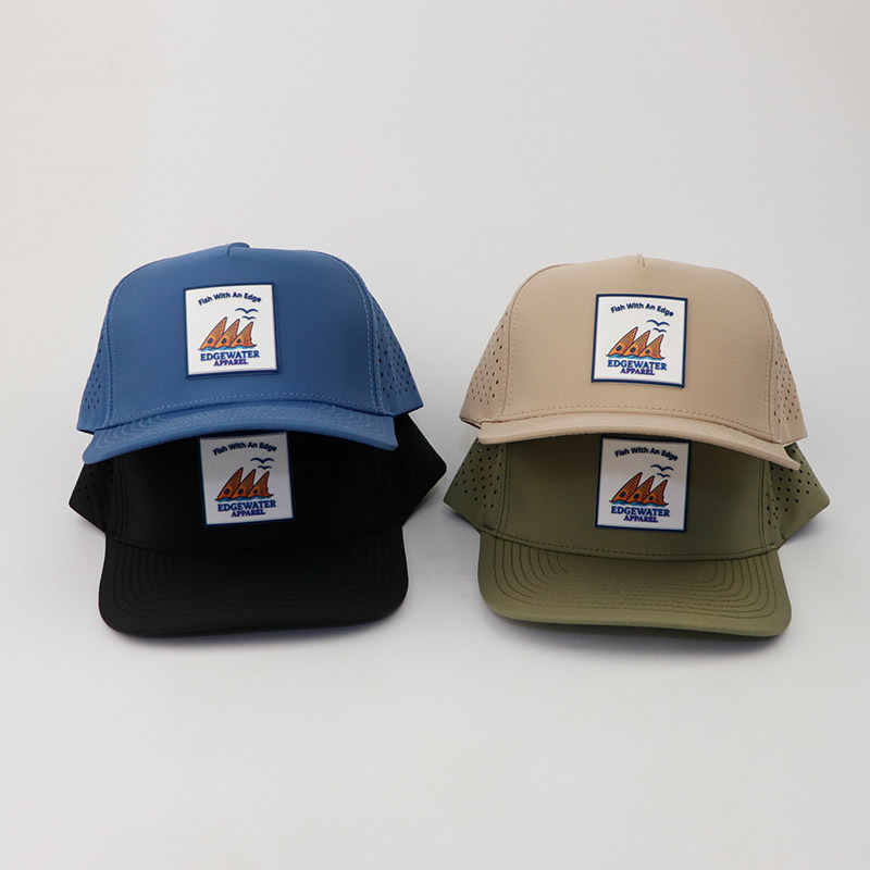 Wasserdichte Angelcap mit PVC-Logo