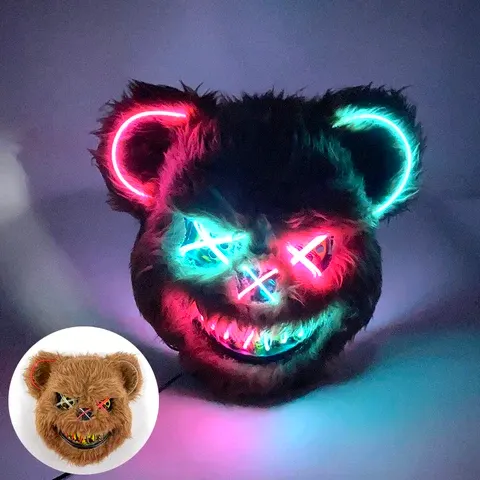 Leuchtende Halloween-Maske