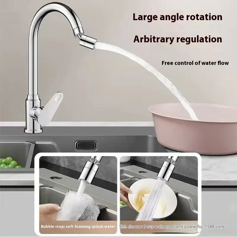 Drehbarer Wasserhahn-Spritzschutz für Küchenspüle 3