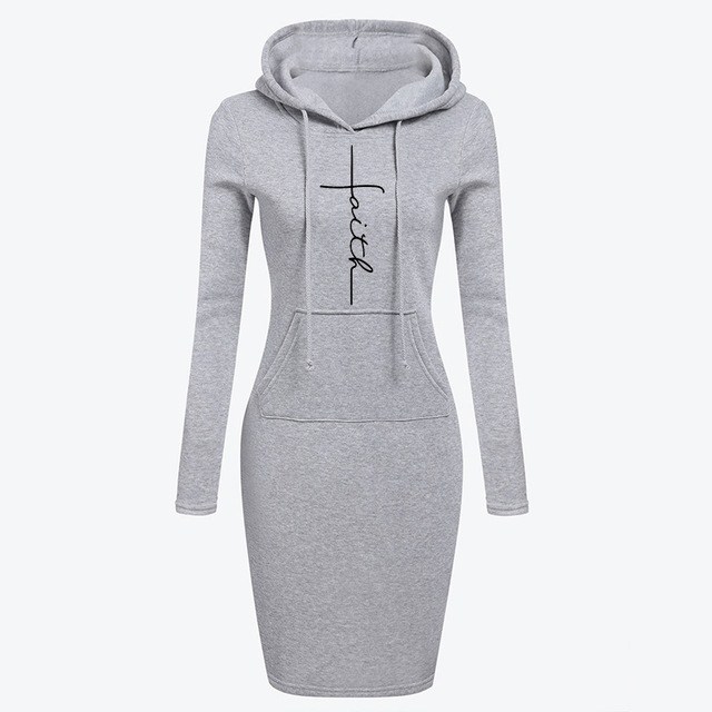 Hoodie-Kleid