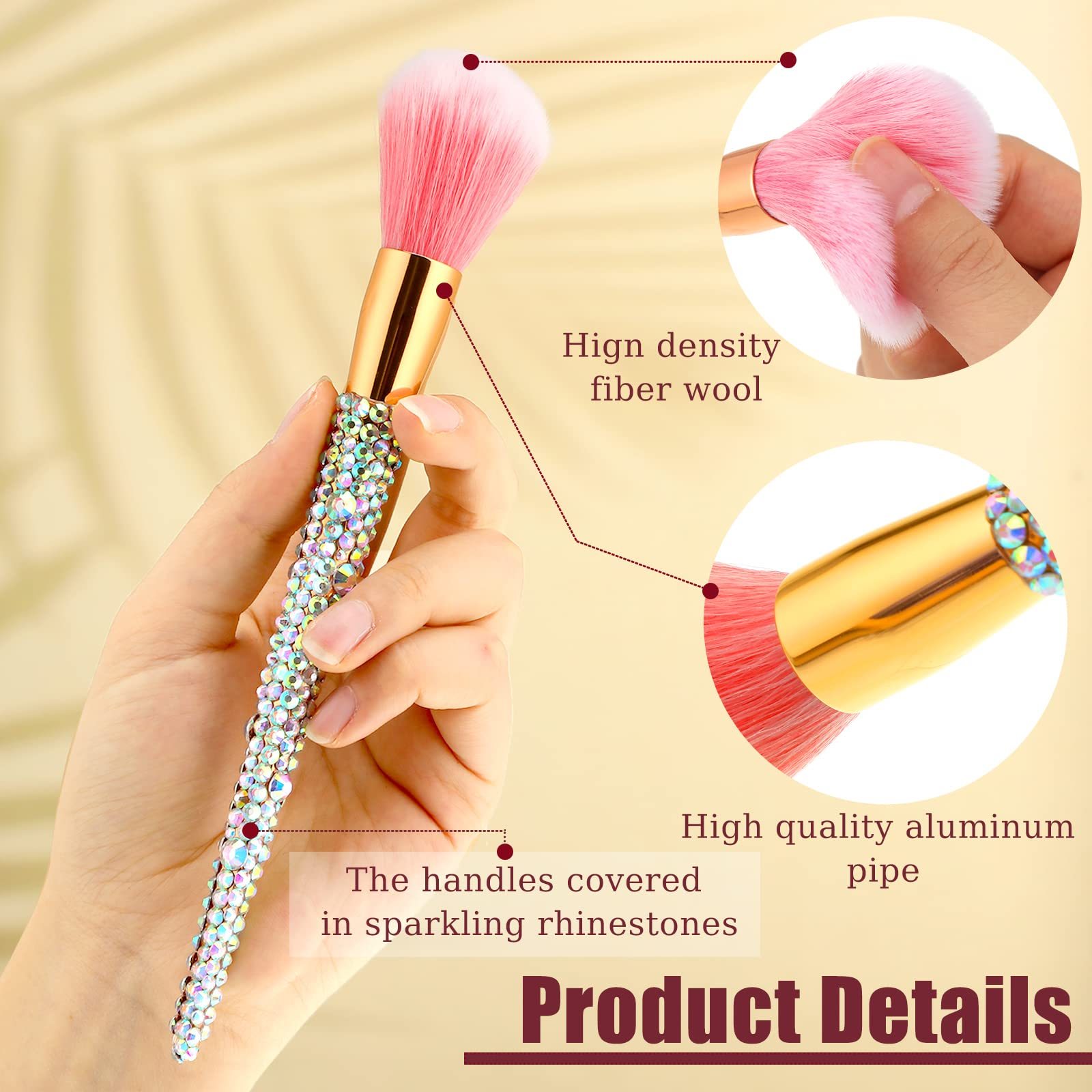 Strass-Make-up-Pinsel-Set 12-teilig Kristall 3