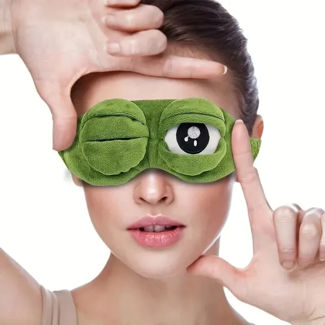 3D Schlafmaske mit Frosch-Motiv 3
