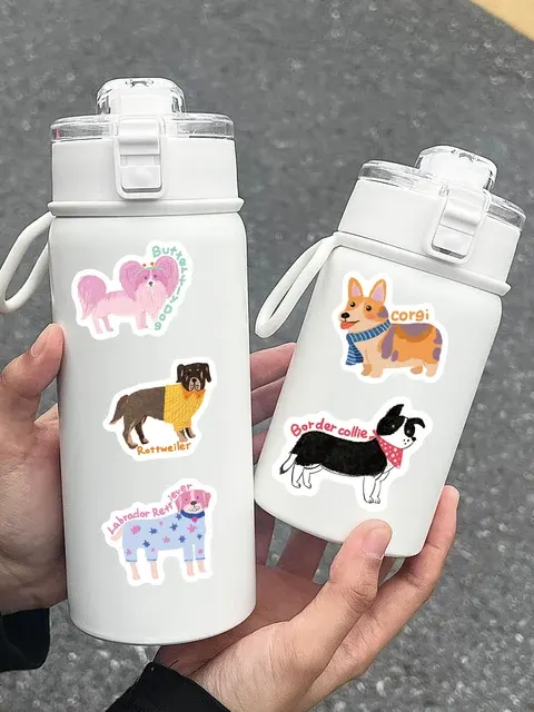 100 Cartoon Windhund Aufkleber, wasserdicht 2