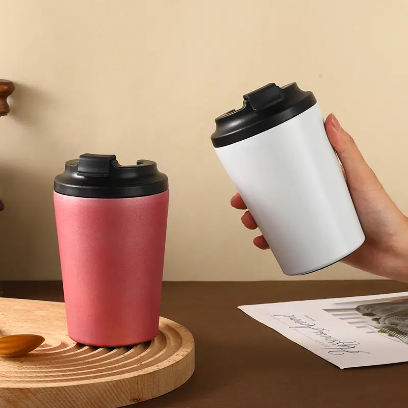 Doppelwandiger Edelstahl-Kaffeebecher 8 und 12 oz 2