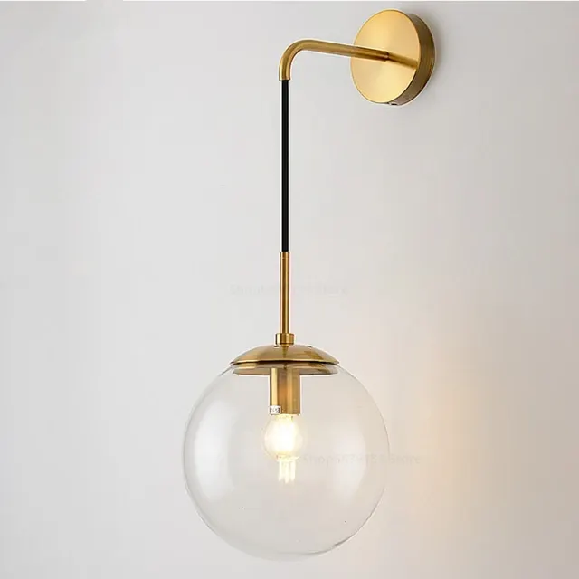 Glaskugel-Wandlampe 2