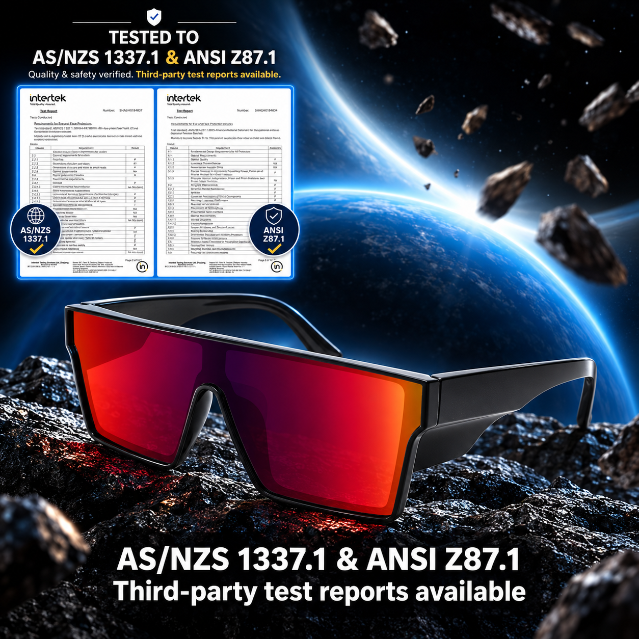 Polarisierte Sicherheitsbrille für Herren 2