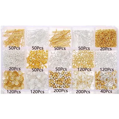 Gold-Silber Charm-Set für DIY-Schmuck