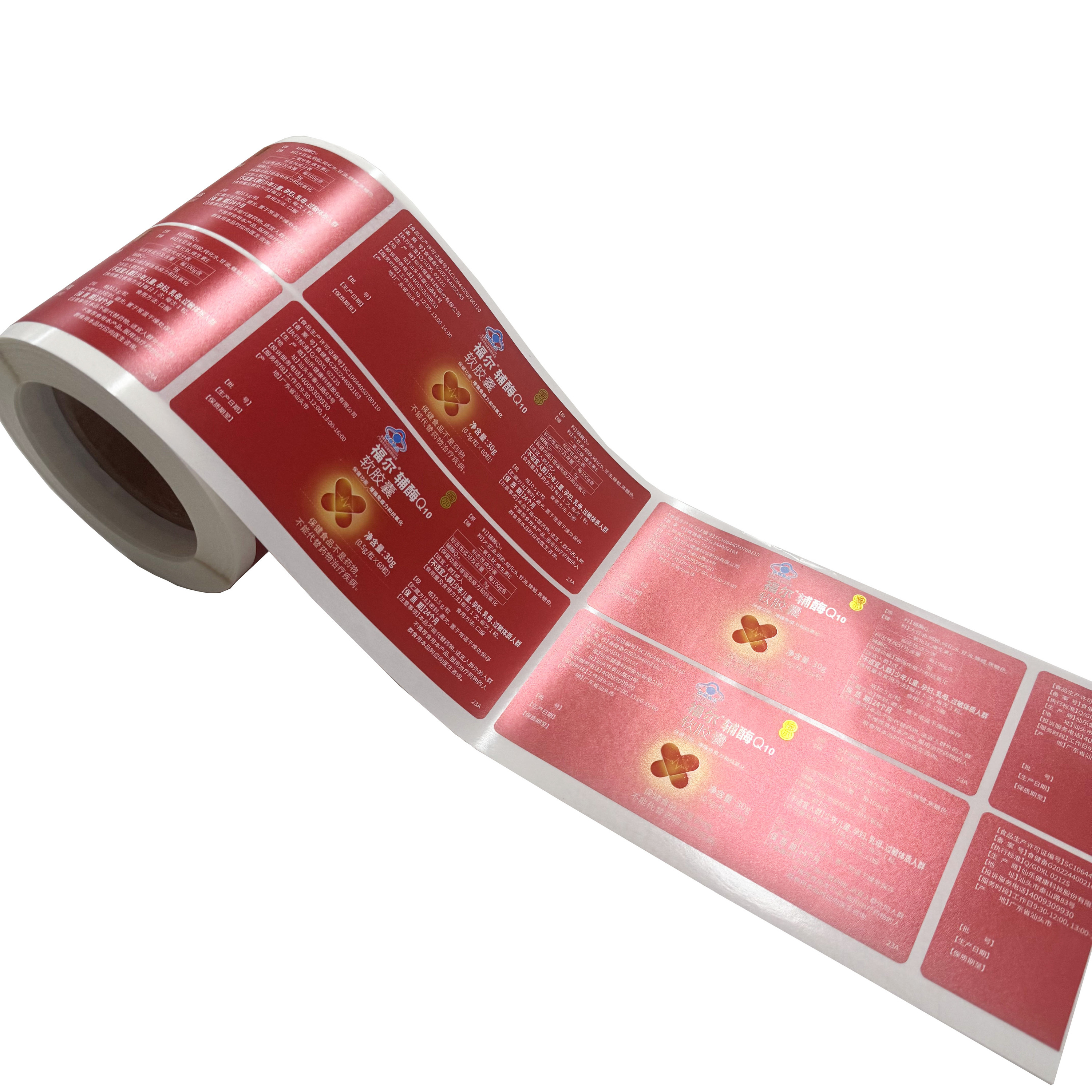 Wasserfeste Selbstklebende Verpackungsetiketten auf Rolle 3