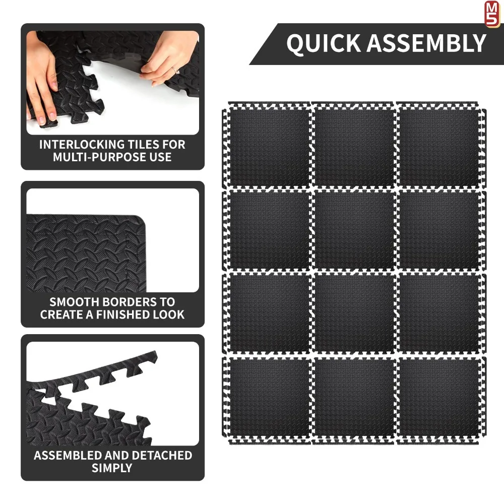 EVA-Schaum Puzzle Übungsmatte Set 4