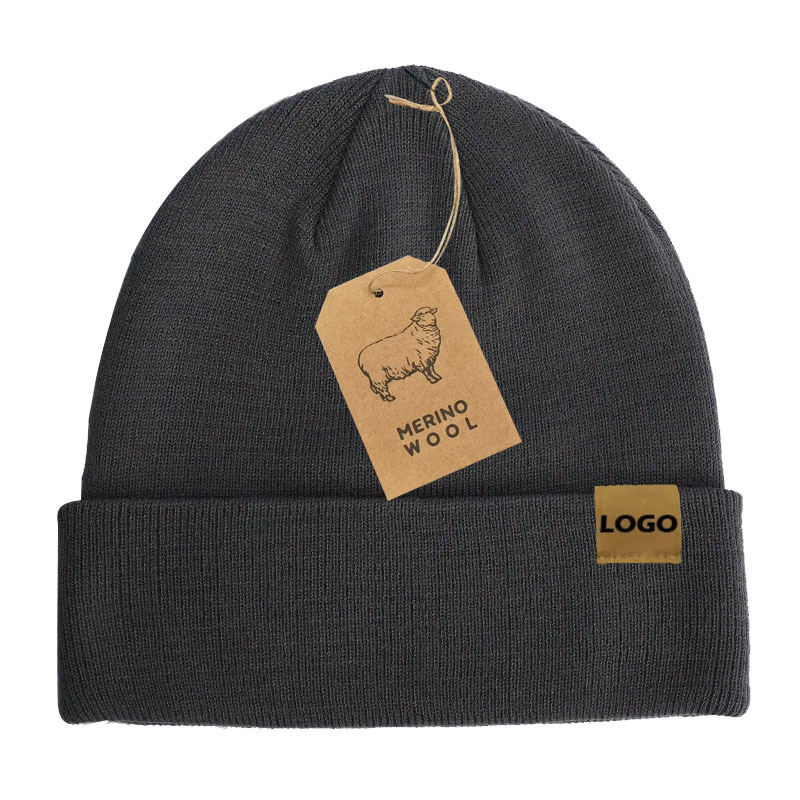 Winter-Strickmütze aus Merinowolle 2