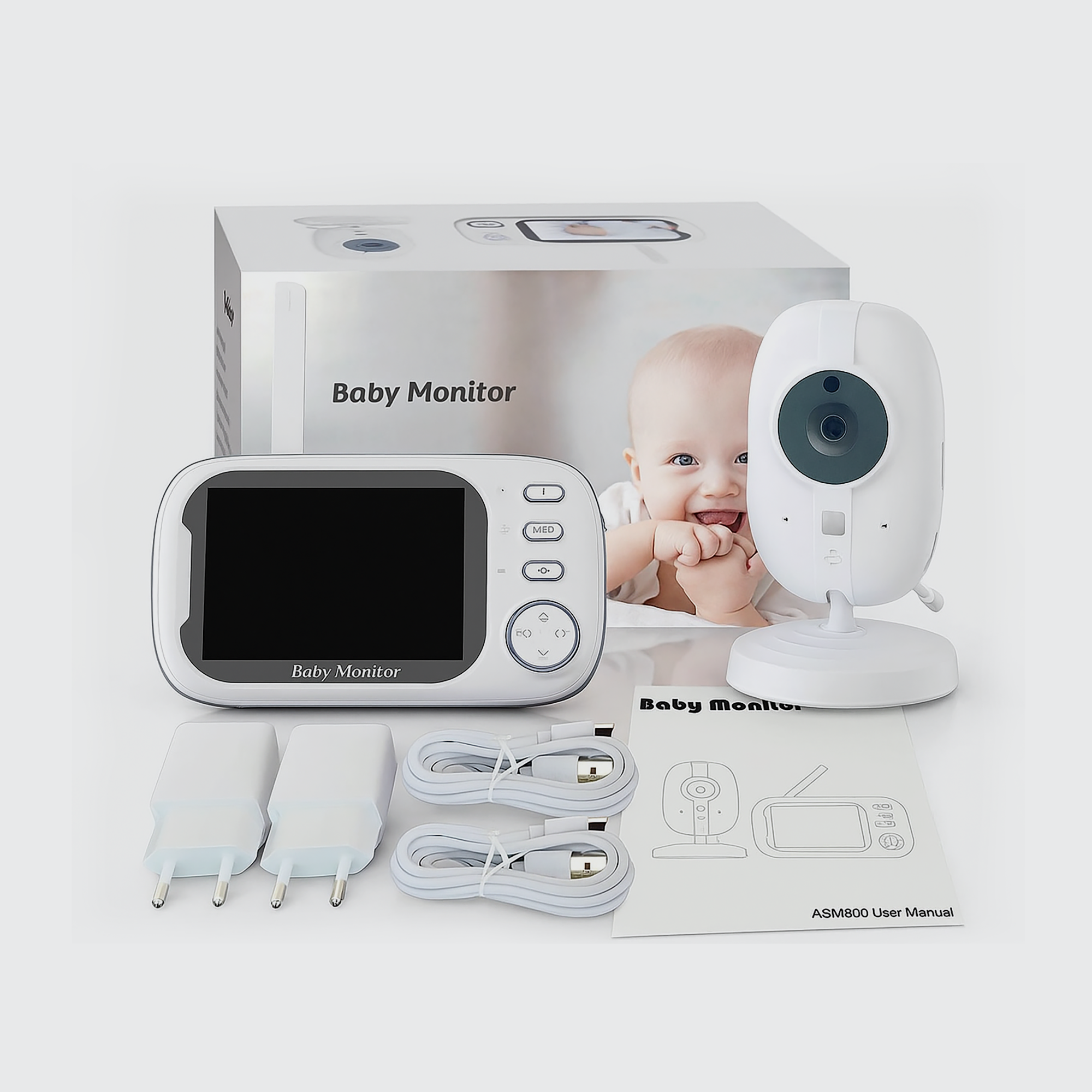 Babyphone mit 3,5-Zoll-Display und Nachtsicht 2