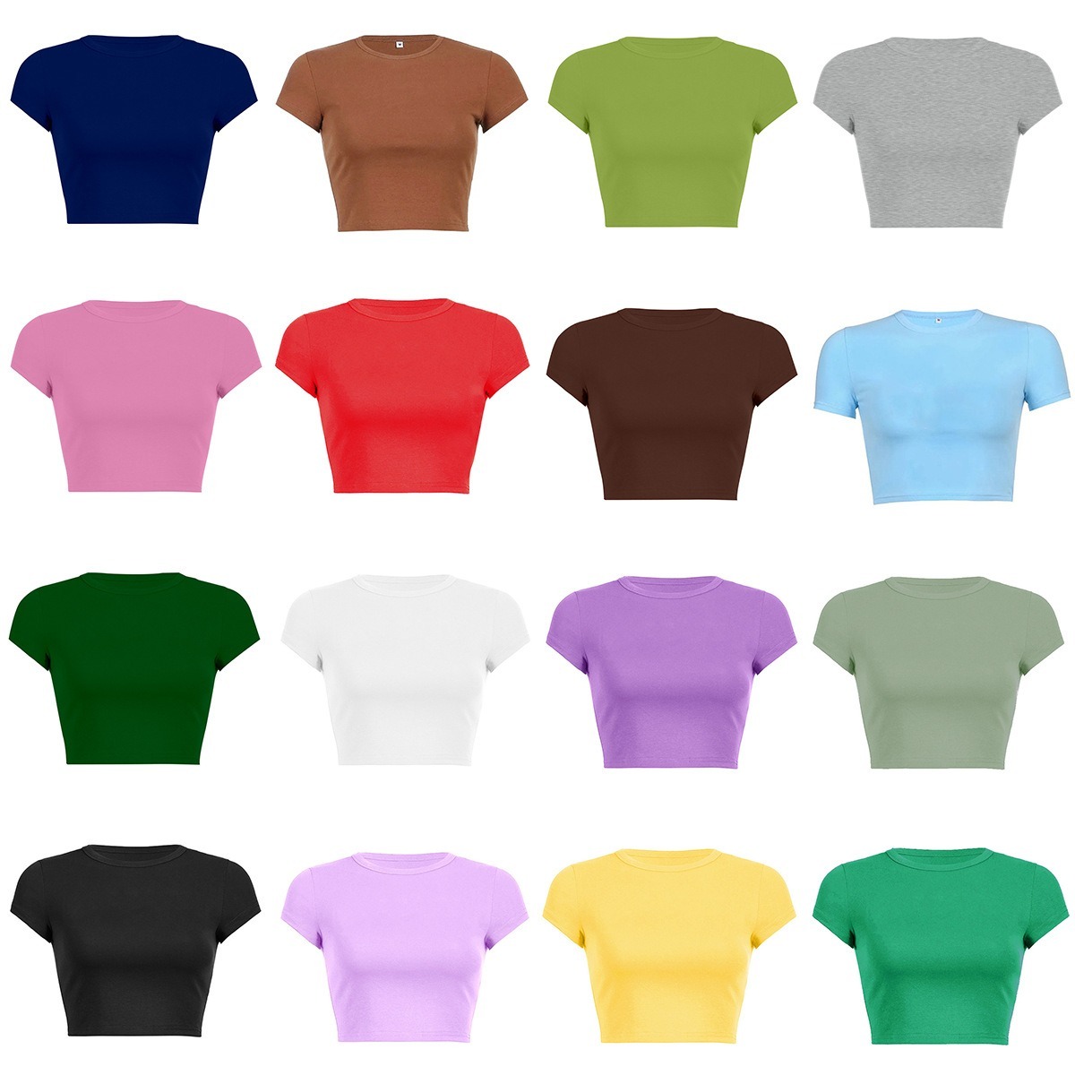 Y2K Grafik-Shirt Crop Top Baumwolle 2
