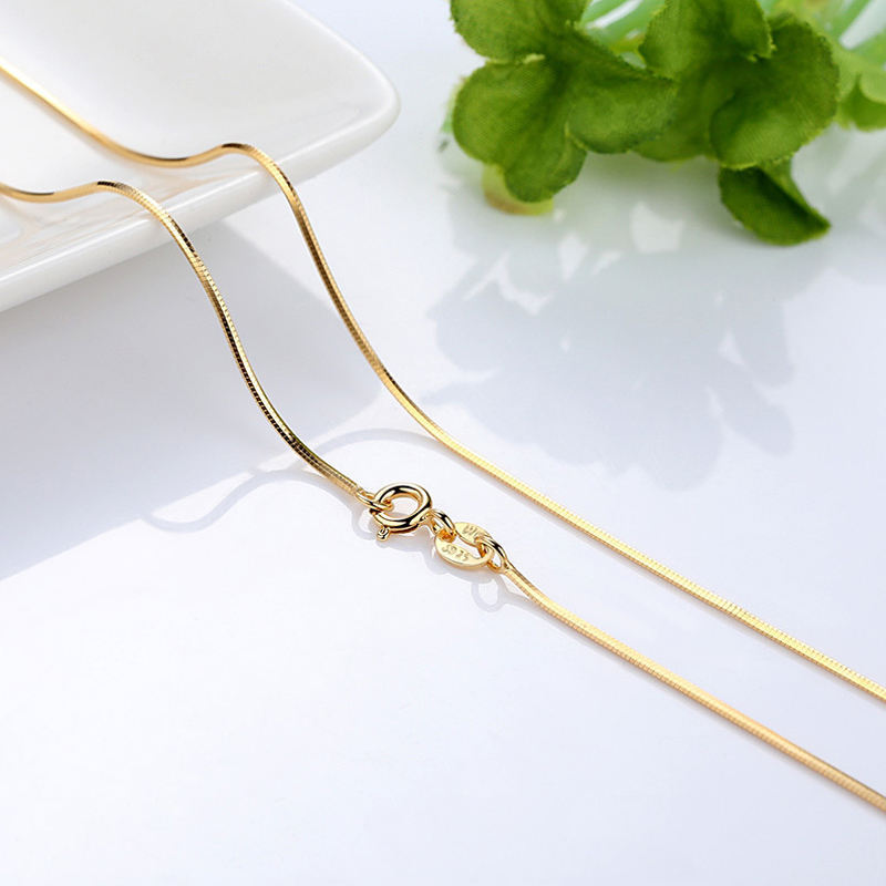 14K vergoldete Halskette, Wasserwellen-Kette 4