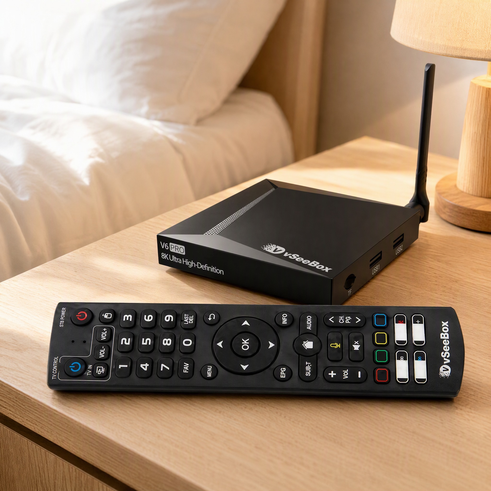 Dual-Core Android 14 TV Box mit 32GB Speicher