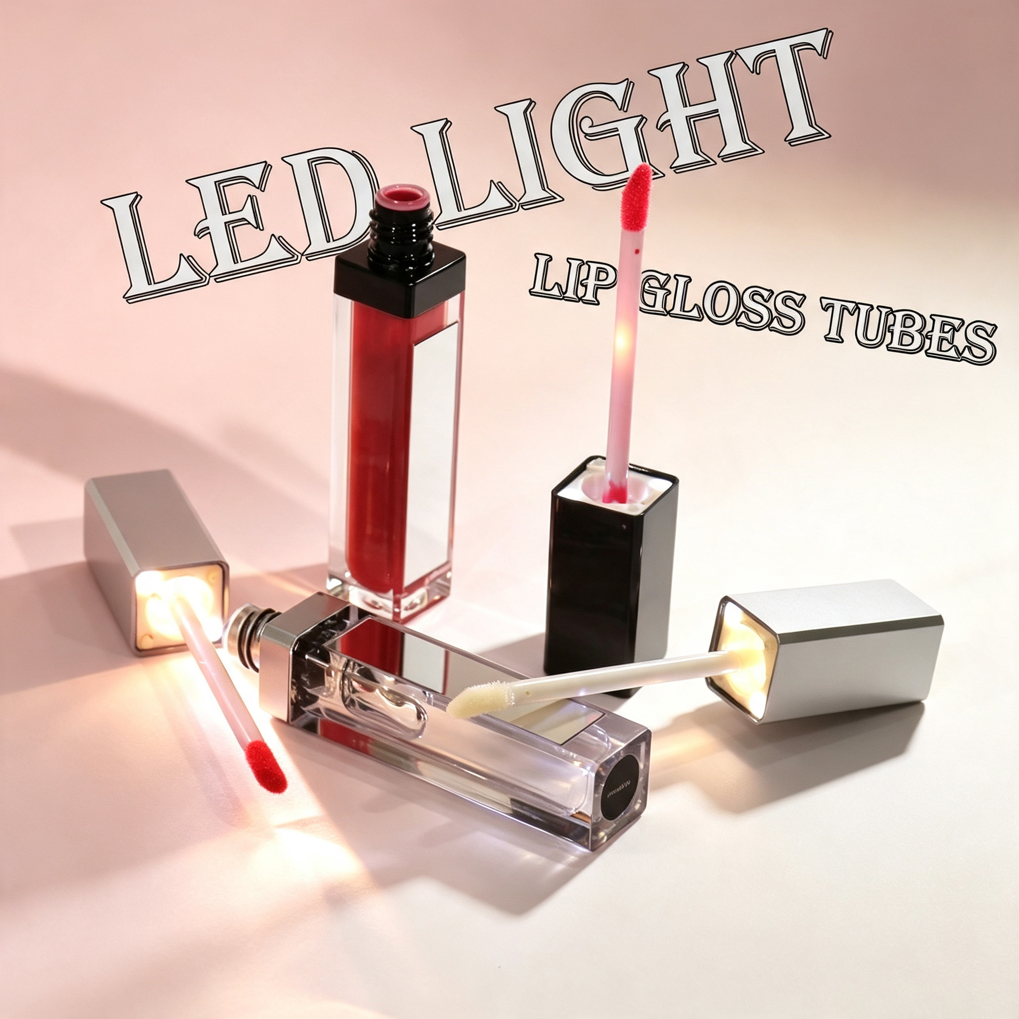 Cremiger LED-Lipgloss mit Spiegel wasserfest 2