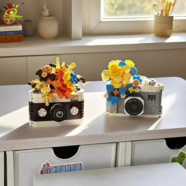 Mini-Kamera Bausteinset mit Blumenmotiv 2