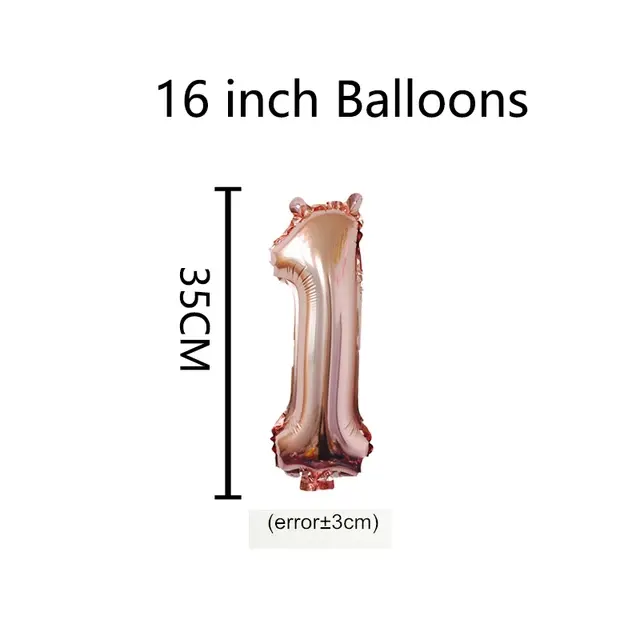 Roségold-Folien-Zahlenballons 40 Zoll Hochzeit 3