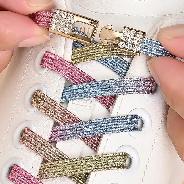 Elastische Diamant-Schnürsenkel, bunt 2