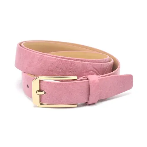 Damengürtel aus Mikrofaser-Kunstleder, Pink
