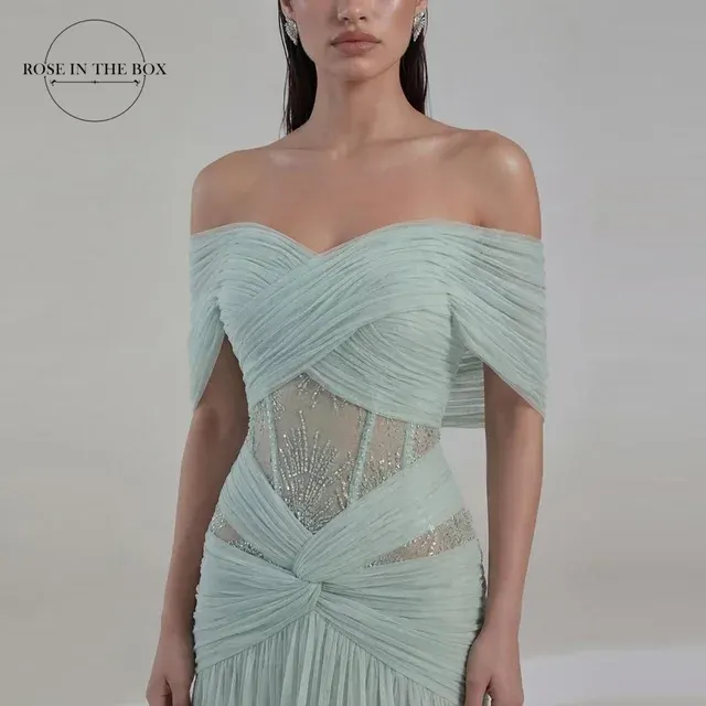 Off-Shoulder-Abendkleid 3