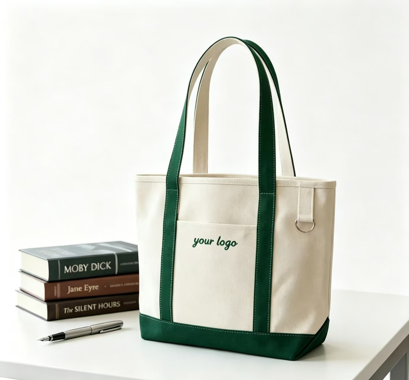 Bunte Canvas-Stofftasche mit Griffen 4