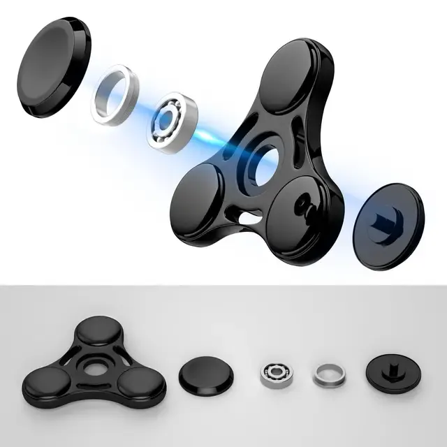 Regenbogen-UFO-Metall-Fingerspinner 3