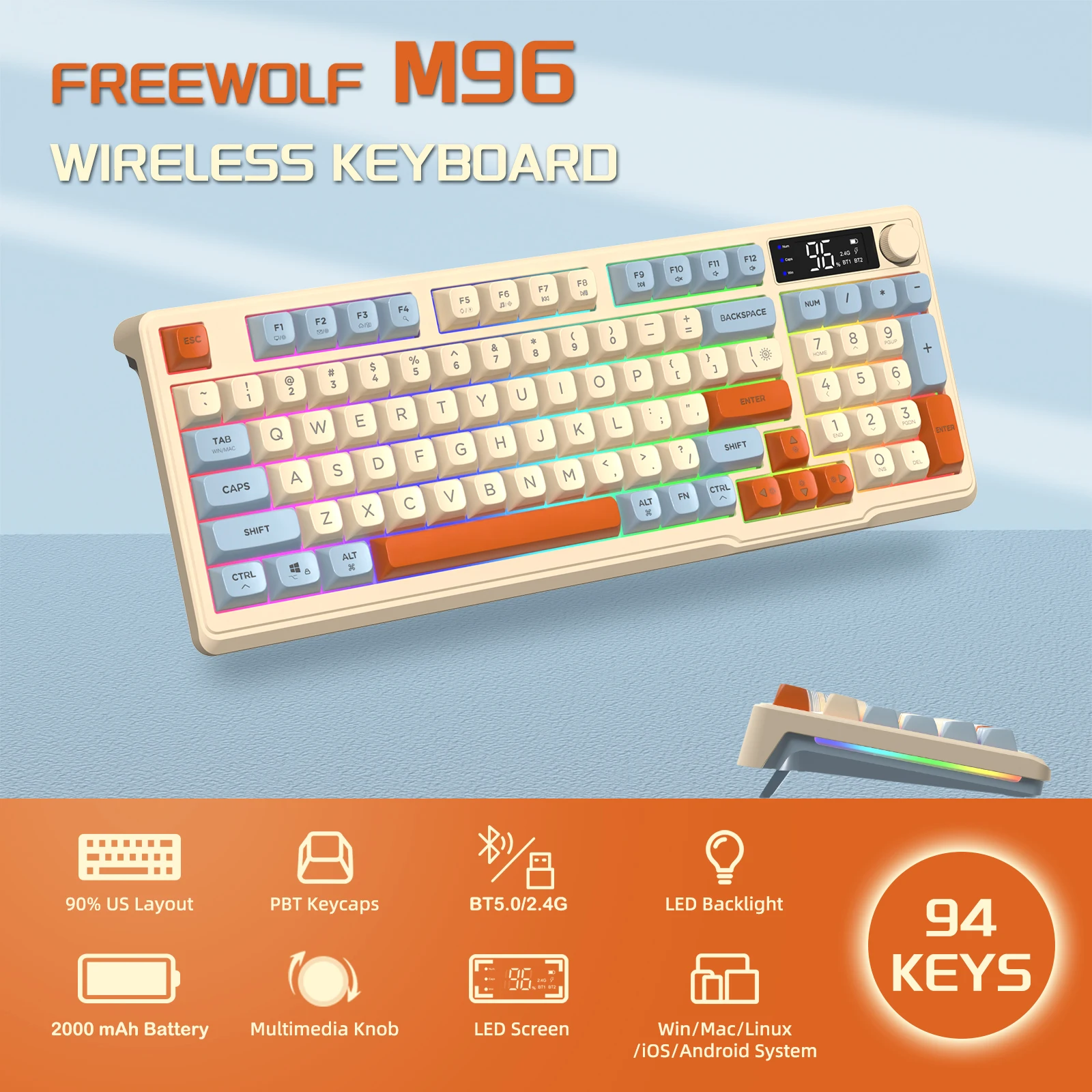 Kabellose Gaming-Tastatur 2