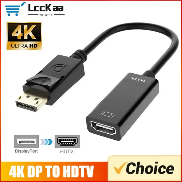 4K DisplayPort-zu-HDMI-Adapter Stecker-Buchse 2