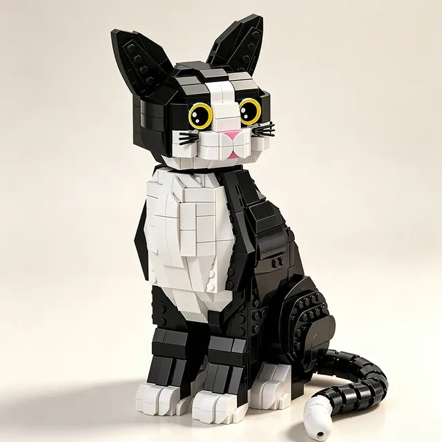 Mikro-Bausteinset Katzen 1