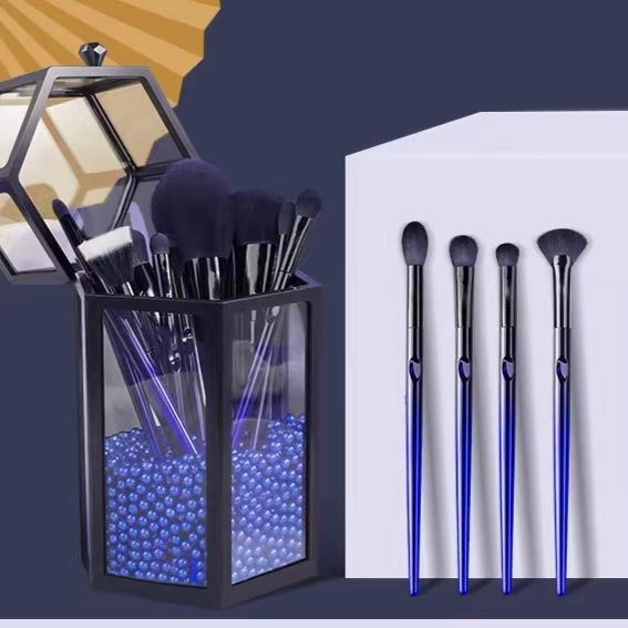 Vegane Make-up-Pinsel Set 13-teilig 4