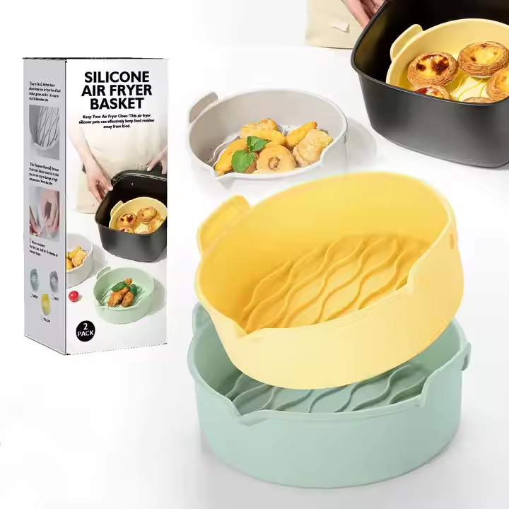 Silikon Backeinlagen für Heißluftfritteuse mit Griff 2