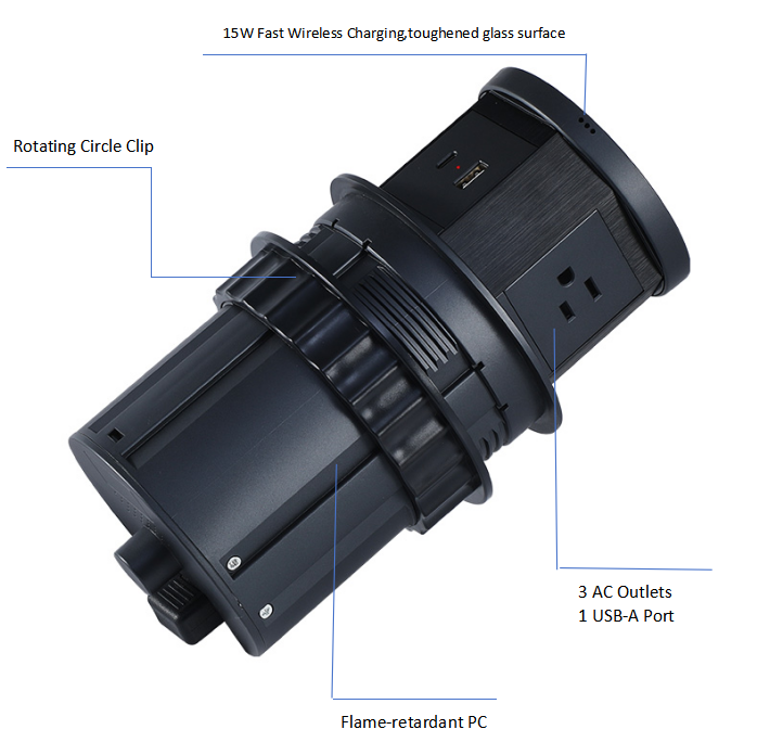 Smarte WLAN Pop-up Steckdose IP65 wasserdicht 4