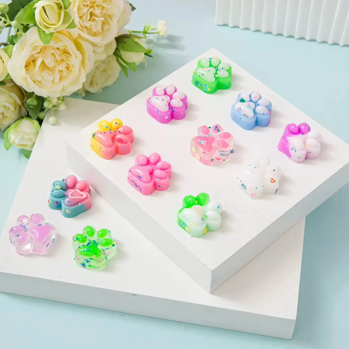 Mini Katzenpfoten-Quetschspielzeug im 10er-Set 3