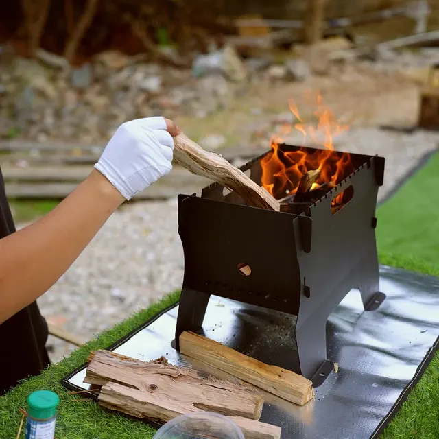 Feuerschale mit Grill 3