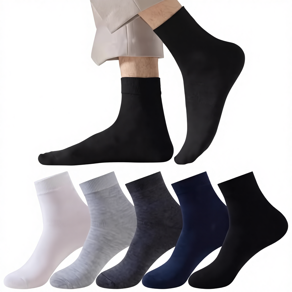 Geruchshemmende Herren-Quartersocken im 5er-Set