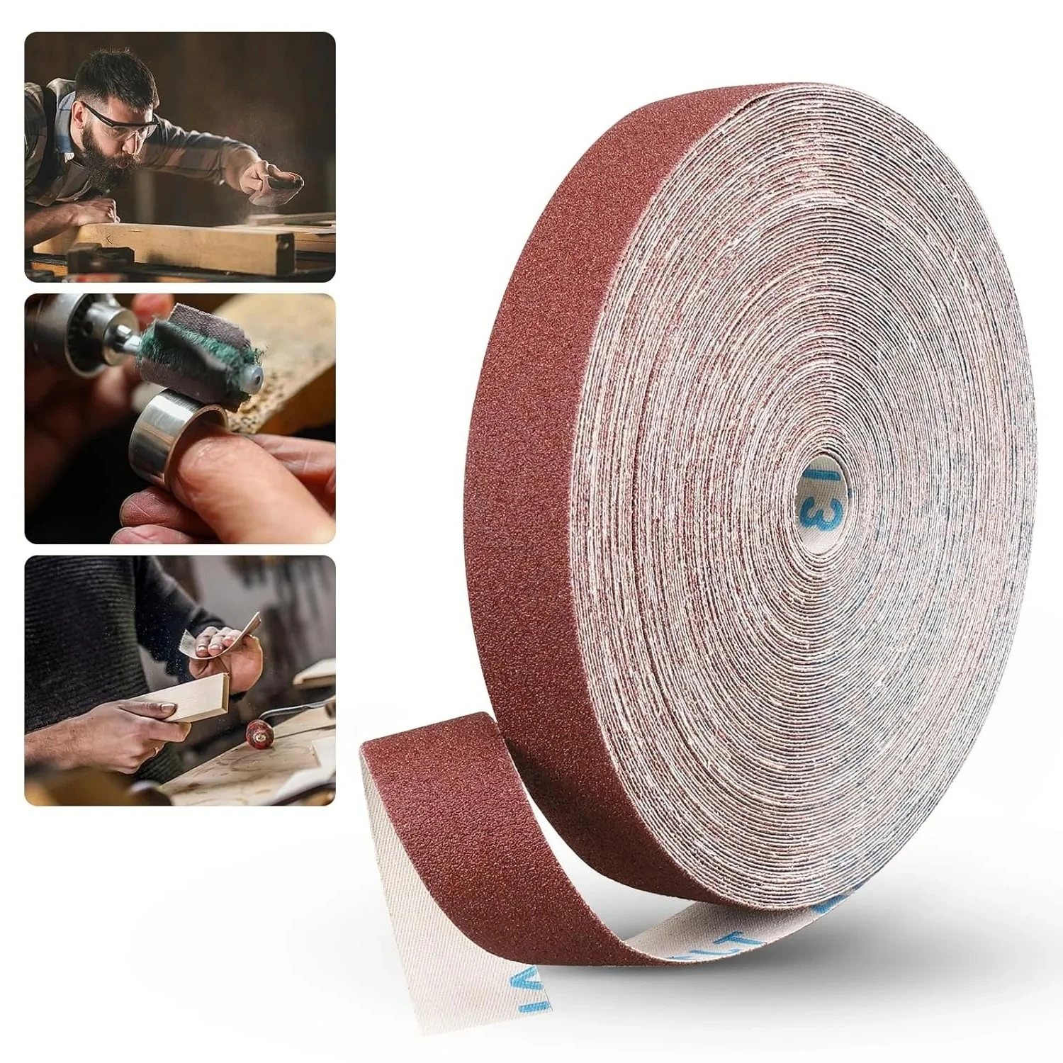 Schleifleinen-Rolle, 1 Zoll, 2 m und 5 m 2