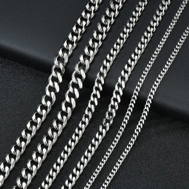 Kubanische Edelstahl-Halskette, Choker 3,5–7 mm 2