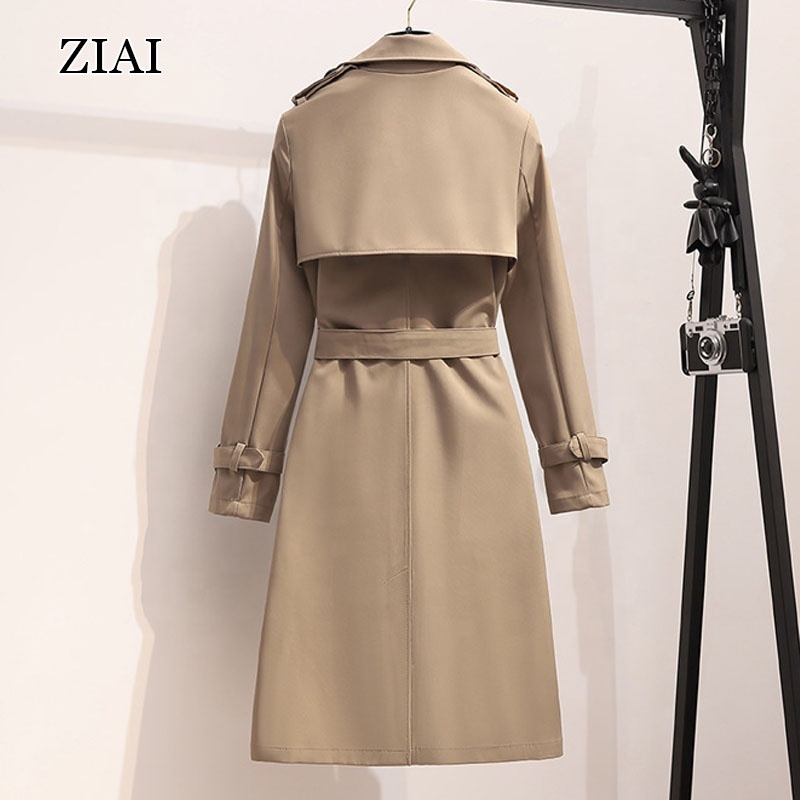 Damen Trenchcoat Plus Size Langarm 4