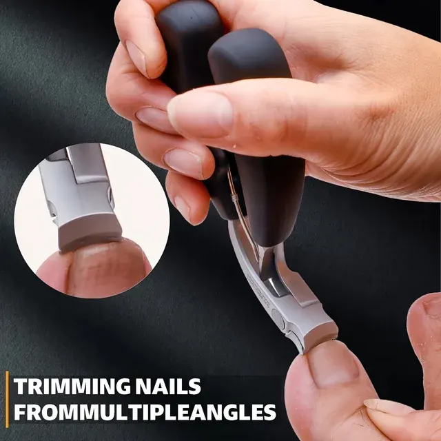 Konkaver Edelstahl-Nagelknipser für dicke Nägel 3