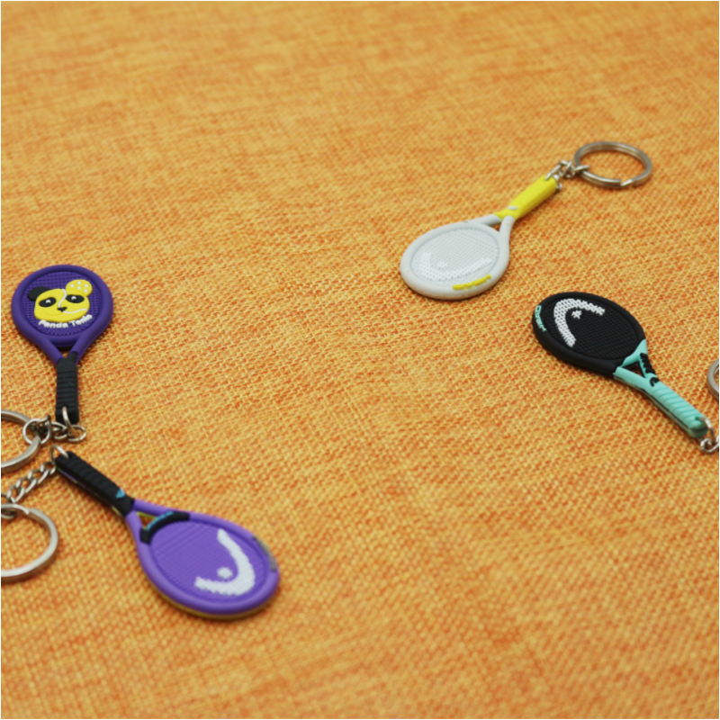 Gummi-Padel-Schlüsselanhänger im Schläger-Design 3