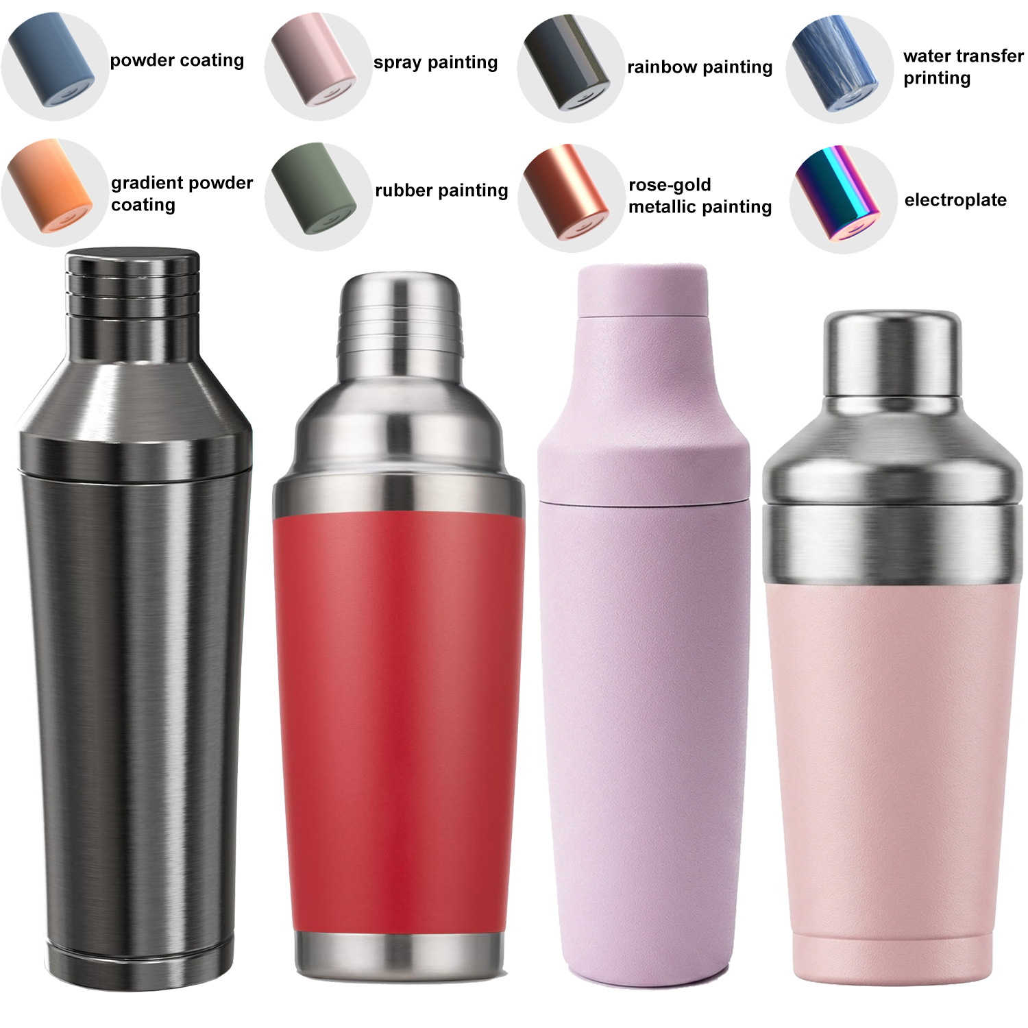 Vakuumisolierter Cocktailshaker für Spirituosen