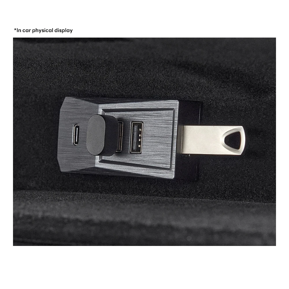 Handschuhfach-USB-Hub mit Typ-C Splitter 3