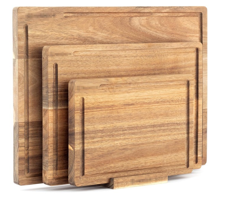3-teiliges Schneidebretter-Set aus Akazienholz