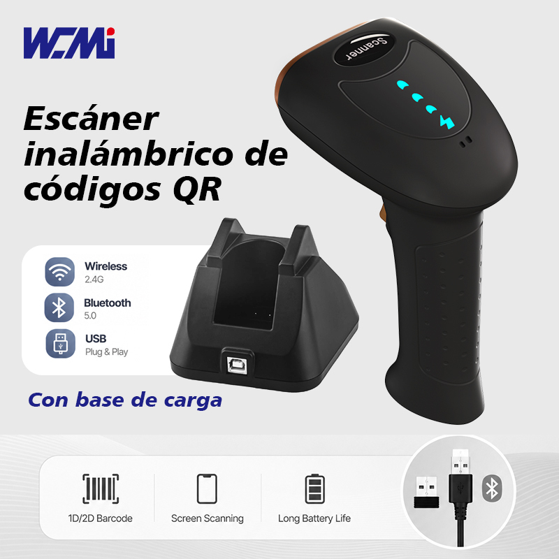 Kabelloser 2D Barcode Scanner mit Basisstation
