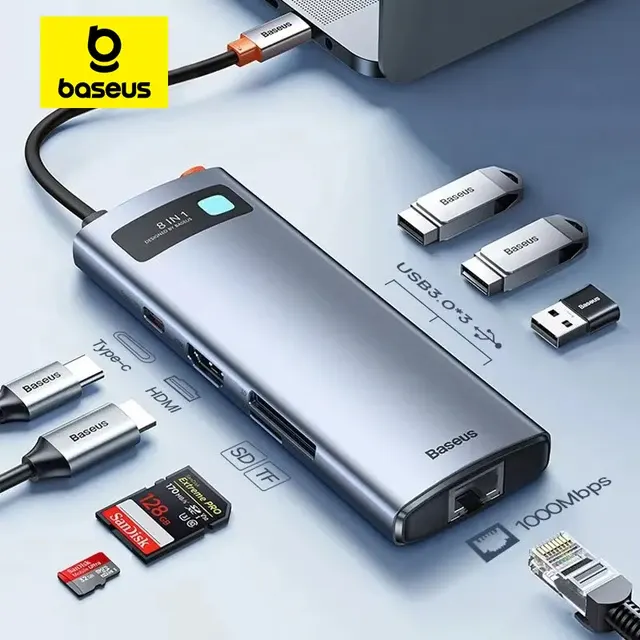 4K USB-C-Hub mit HDMI, Ethernet und PD 1
