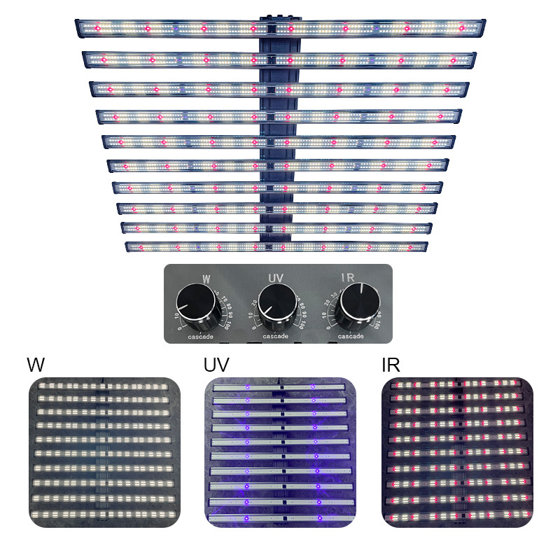 Wasserdichte LED Pflanzenlampe 1000W mit Controller 2