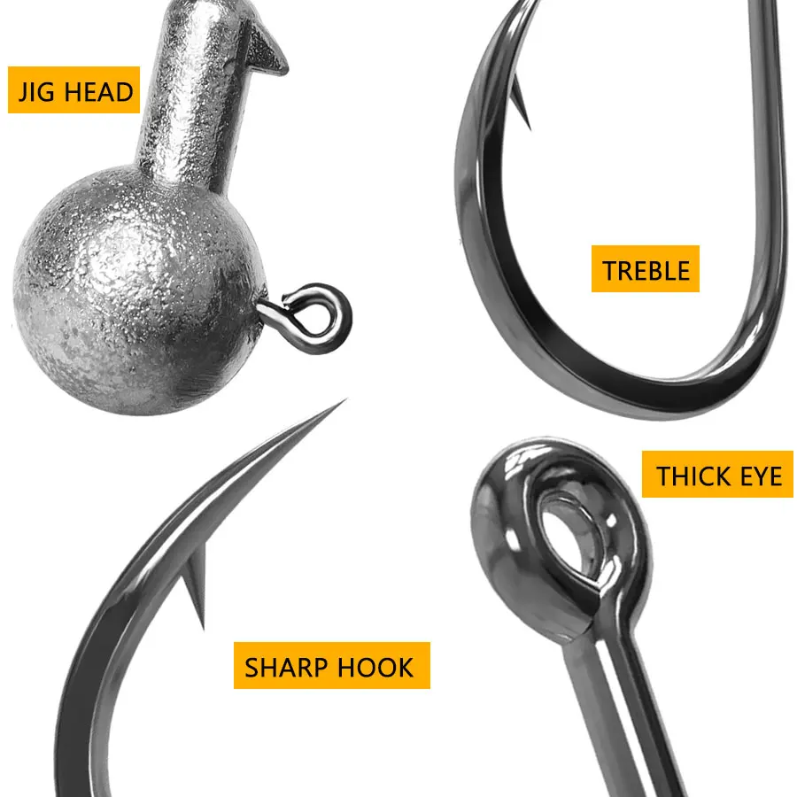 Jigging-Haken für weiche Wurmköder 3